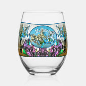 Zijde en Korn Husk Flowers 2190 Wijnglas Zonder Voet (Voorkant)