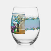 Zijde en Korn Husk Flowers 2190 Wijnglas Zonder Voet (Links)