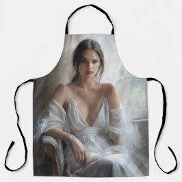 Zijde en licht: Vensterportret Schort