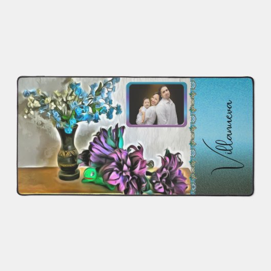 Zijde en Maïs Husk Familie Bloemen 2190 Bureaumat (Voorkant)