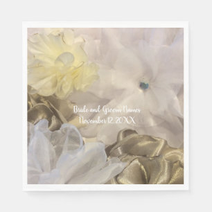 Zijde en Organza Bloemen Servetten