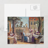 Zijde, gegraveerd door J. Hinton Briefkaart (Voorkant / Achterkant)