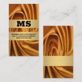 Zijde Goud Stof Visitekaartje (Voorkant / Achterkant)