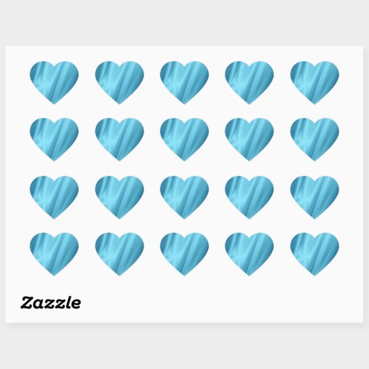 Zijde Hart Sticker (Vel)