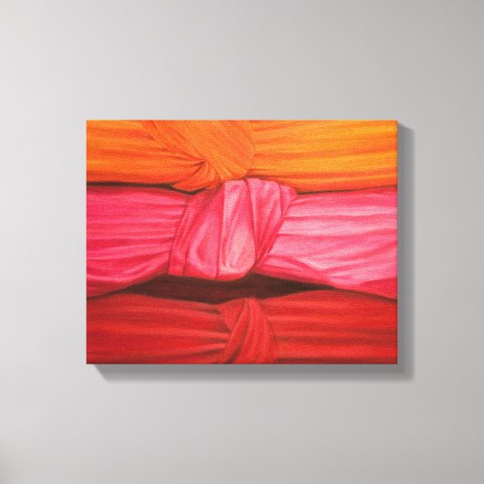 Zijde Knots 2010 Canvas Afdruk (Voorkant)