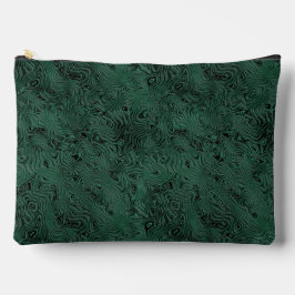 Zijde Moire Klein Patroon in Bosgroen Etui