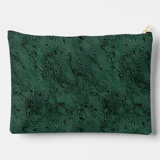 Zijde Moire Klein Patroon in Bosgroen Etui (Achterkant)