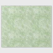 Zijde Moire Klein Patroon in Lichtgroen Cadeaupapier (Vlak)