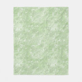 Zijde Moire Klein Patroon in Lichtgroen Fleece Deken (Voorkant)