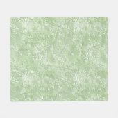 Zijde Moire Klein Patroon in Lichtgroen Fleece Deken (Voorkant (Horizontaal))