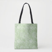 Zijde Moire Klein Patroon in Lichtgroen Tote Bag (Voorkant)