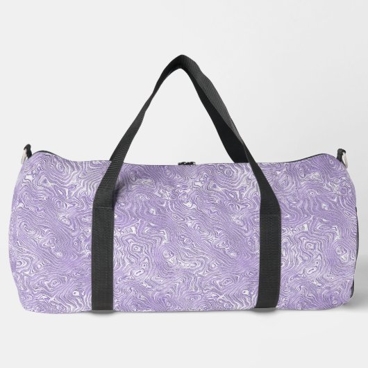 Zijde Moire Klein Patroon in Lila Lavendel Plunjezak (Voorkant)