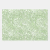 Zijde Moire Klein Patroon In Lime Groen Inpakpapier Vel (Voorkant 2)