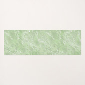 Zijde Moire Klein Patroon In Lime Groen Yogamat (Achterkant (horizontaal))