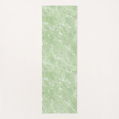 Zijde Moire Klein Patroon In Lime Groen Yogamat (Voorkant)