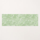 Zijde Moire Klein Patroon In Lime Groen Yogamat (Voorkant (horizontaal))