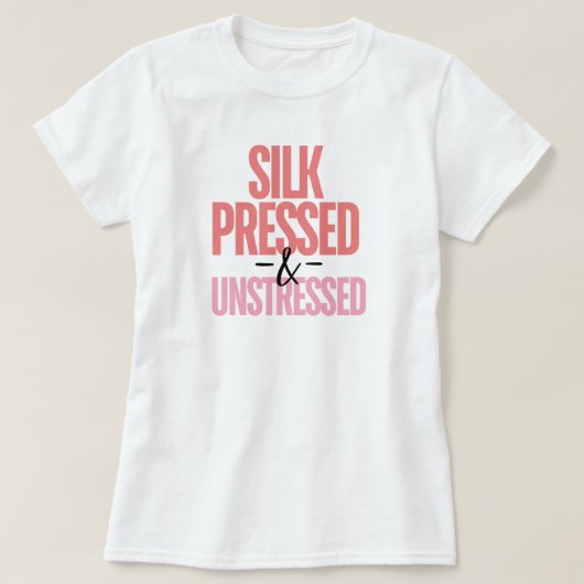Zijde Pers Waardering Zwarte Haar Custom T-shirt (Design voorkant)