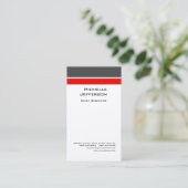 Zijde Professioneel Matig Rood Visitekaartje (Staand voorkant)