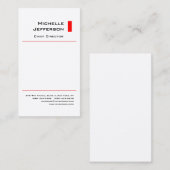 Zijde Professioneel Rood Zijderblad Visitekaartje (Voorkant / Achterkant)