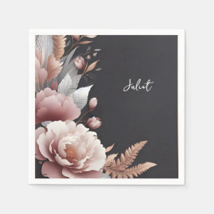 Zijde Roze Boho Peony Dusty Roos Vrijgezellenfeest Servet