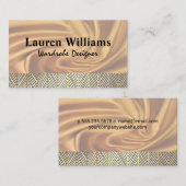 Zijde stof achtergrond | Patroonlijnen Visitekaartje (Voorkant / Achterkant)