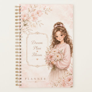 Zijde Tuin Mooie Pastel Bloemige Notitieboek
