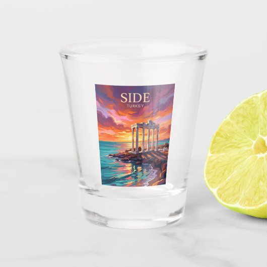 Zijde Turkije Shot Glas (Voorkant)
