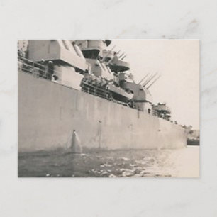 zijde van de post militaire marine briefkaart