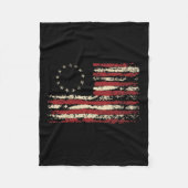 Zijde voor en achter- Ik stem veroordeelde misdadi Fleece Deken (Voorkant)