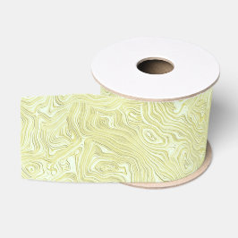 Zijdeachtig namaak moirepatroon in schitterend gee grosgrain lint