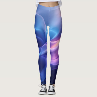 Zijdeachtige droomgolven – Abstracte stroom Leggings