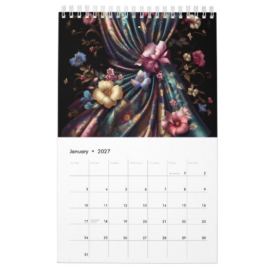 Zijdeachtige fantasieën kalender (Jan 2027)