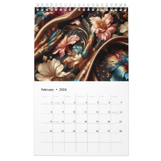 Zijdeachtige fantasieën kalender (Feb 2026)