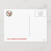 Zijdeachtige Kerstmis van Terrier wenst Briefkaart (Achterkant)
