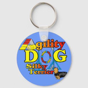 Zijdeachtige Terriër Agility Cadeaus Sleutelhanger