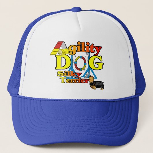 Zijdeachtige Terriër Agility Cadeaus Trucker Pet (Voorkant)