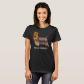 Zijdeachtige Terriër Dolle Hond T-shirt (Voorkant volledig)
