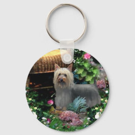 Zijdeachtige Terriër Kunstcadeaus Sleutelhanger