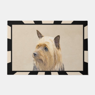 Zijdeachtige Terriër Schilderij - Originele Honden Deurmat