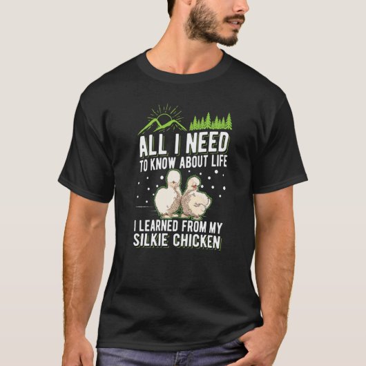 Zijdehoen kip t-shirt (Voorkant)