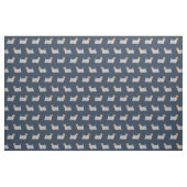 zijdehond blauw stof (Fat Quarter)