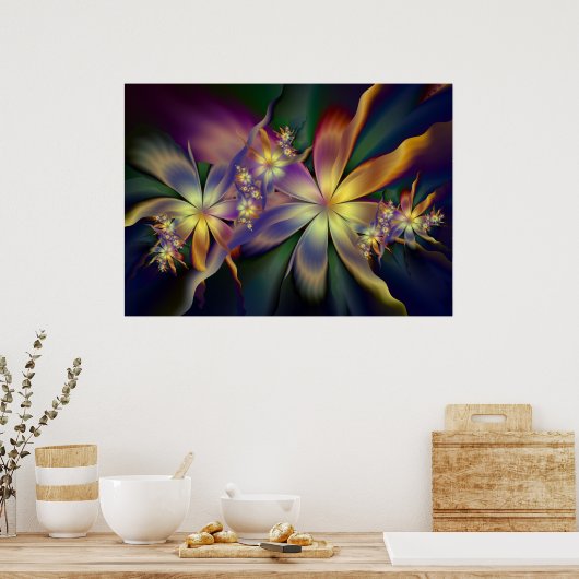 zijdejuliaflowers poster (Keuken)