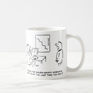 Zijdelings Gedraaide de Grafiek van de Verkoop van Koffiemok