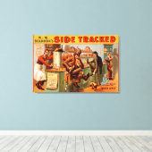 Zijdelings gevolgd - Comical Caf � Scene Theater Canvas Afdruk (Insitu (Houten vloer))