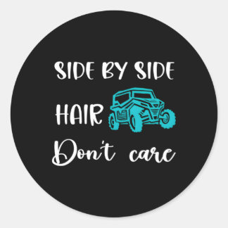 Zijdelings naast elkaar haar maakt UTV SXS modderr Ronde Sticker