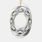 Zijdelings uitzicht van de kogellagers keramisch ornament (Links)