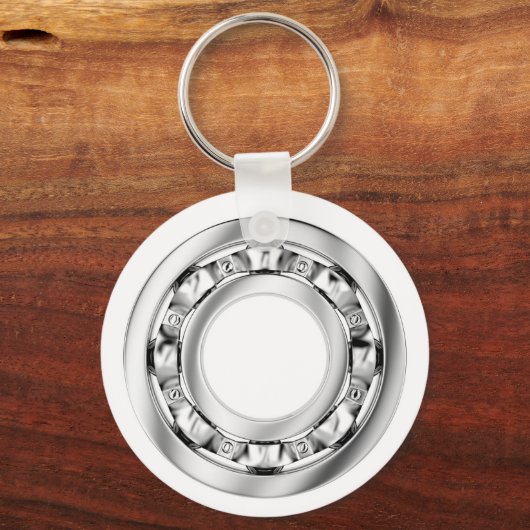 Zijdelings uitzicht van de kogellagers sleutelhanger (Voorkant)