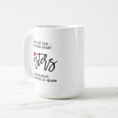 Zijdelings verbonden zussen bij hardetoewijzing koffiemok (Voorkant links)