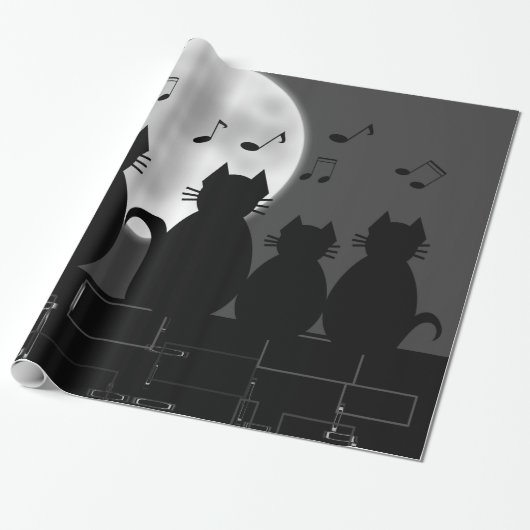 Zijdelingschap met maanlicht cadeaupapier (Uitgerold)