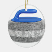 Zijdelingse uitzicht van krulsteen keramisch ornament (Links)